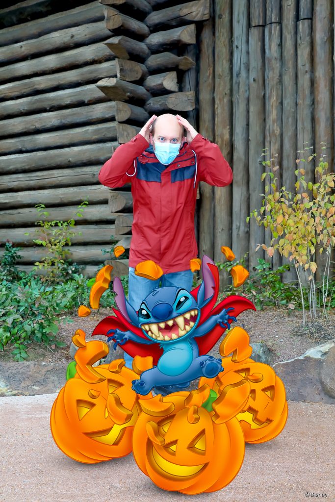 Magic Shot Halloween 2020 à Disneyland Paris - Stitch et les citrouilles