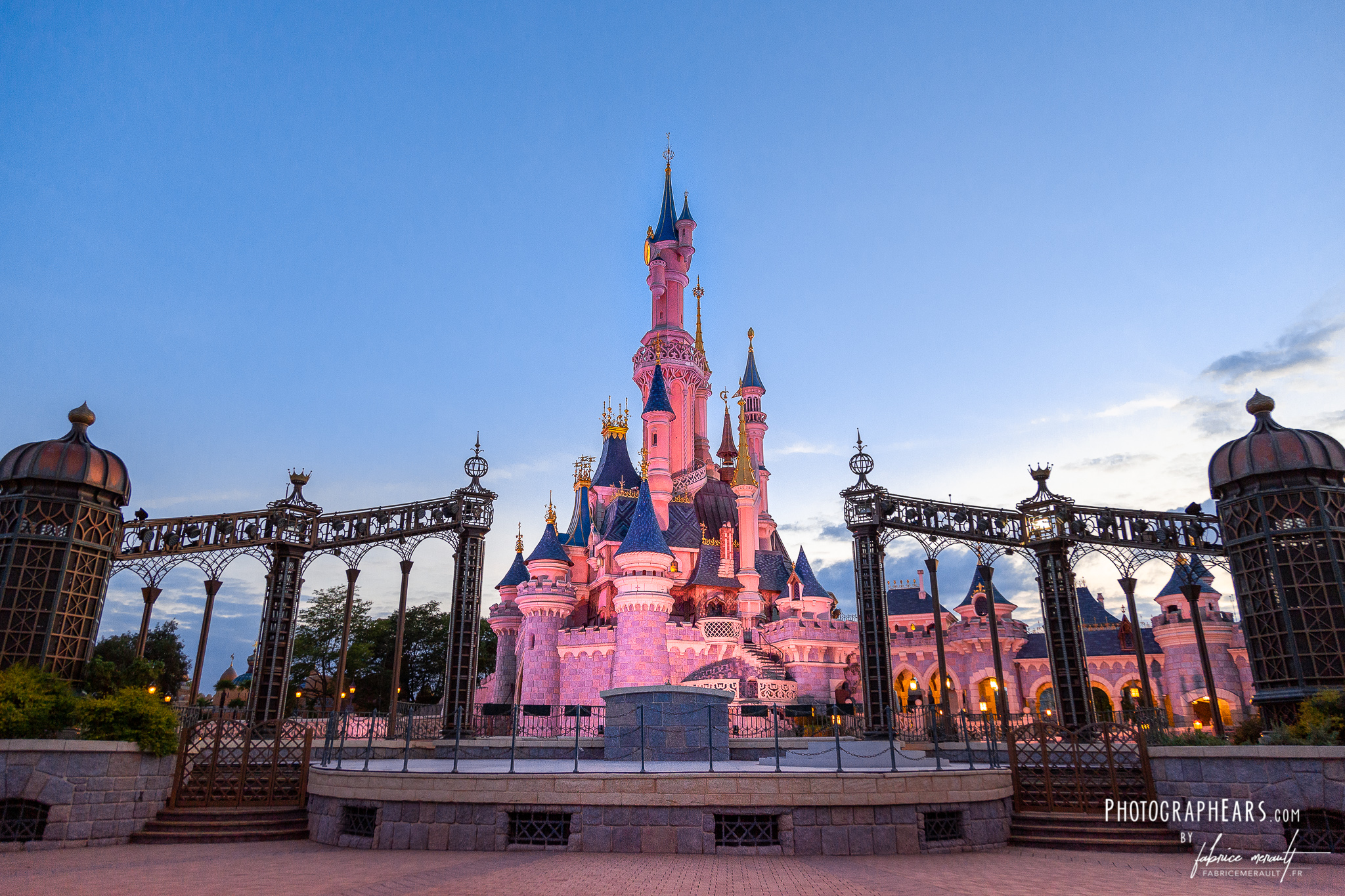 Sleeping Beauty Castle at Sunset