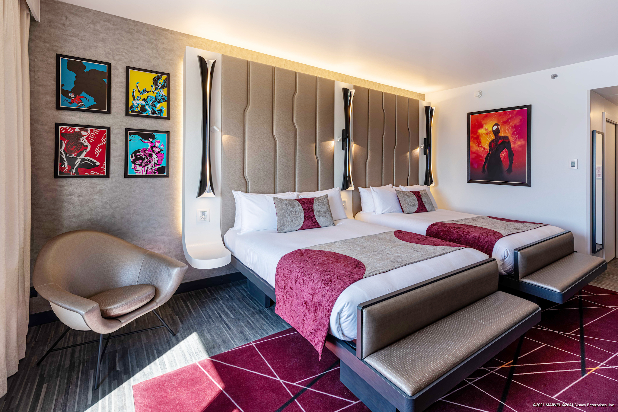 Les chambres du Disney's Hôtel New York — The Art of Marvel