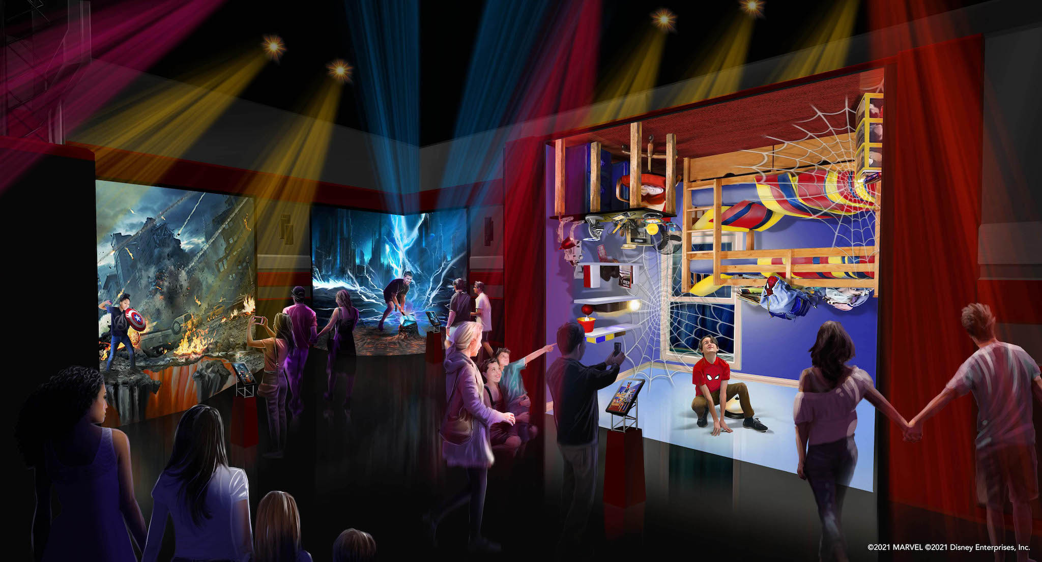 Super Hero Station, au Disney's Hôtel New York — The Art of Marvel